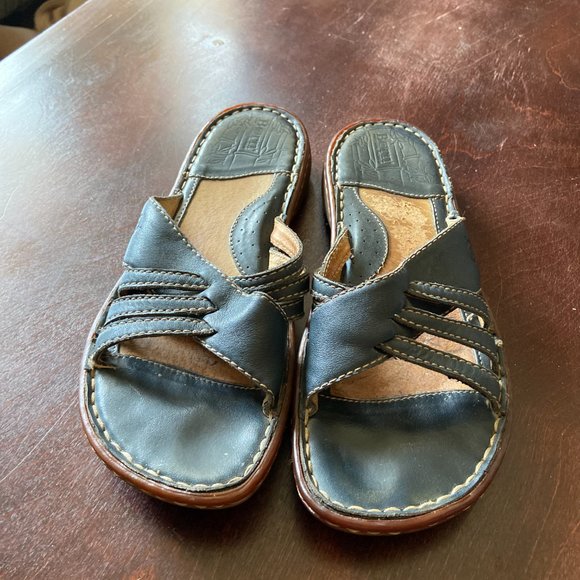 Born Hand Crafted Footwear Leather Sandals Slip-On Beach Summer 8 - Picture 3 of 6